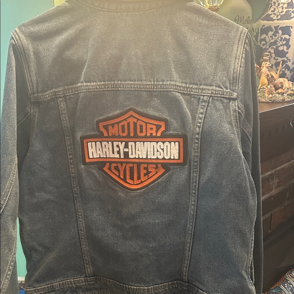 Harley-Davidson Women's Classic Blue Jean Jacket - Picture 2 of 3